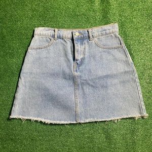 Brandy Melville light wash denim skirt
